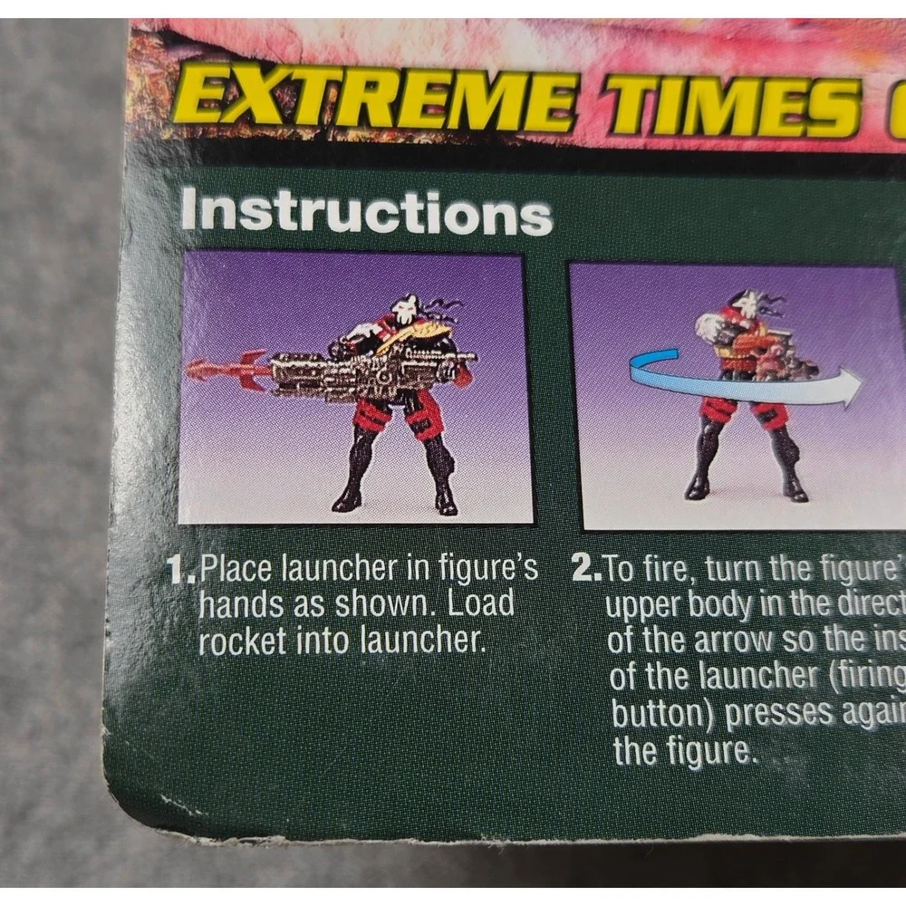 GI Joe Extreme Iron Klaw Action Figure 1995 Kenner SKAR Leader Vintage Toy